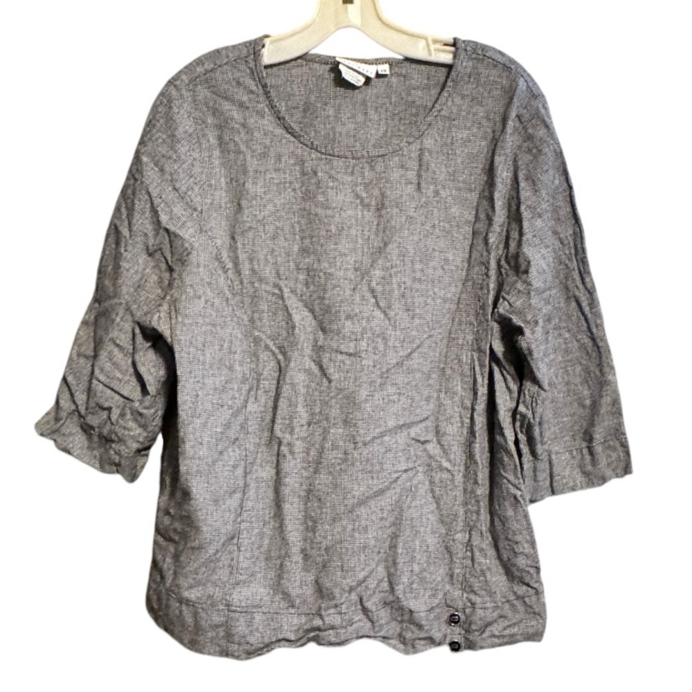Hot Cotton Woman by Marc Ware Linen Blend Top